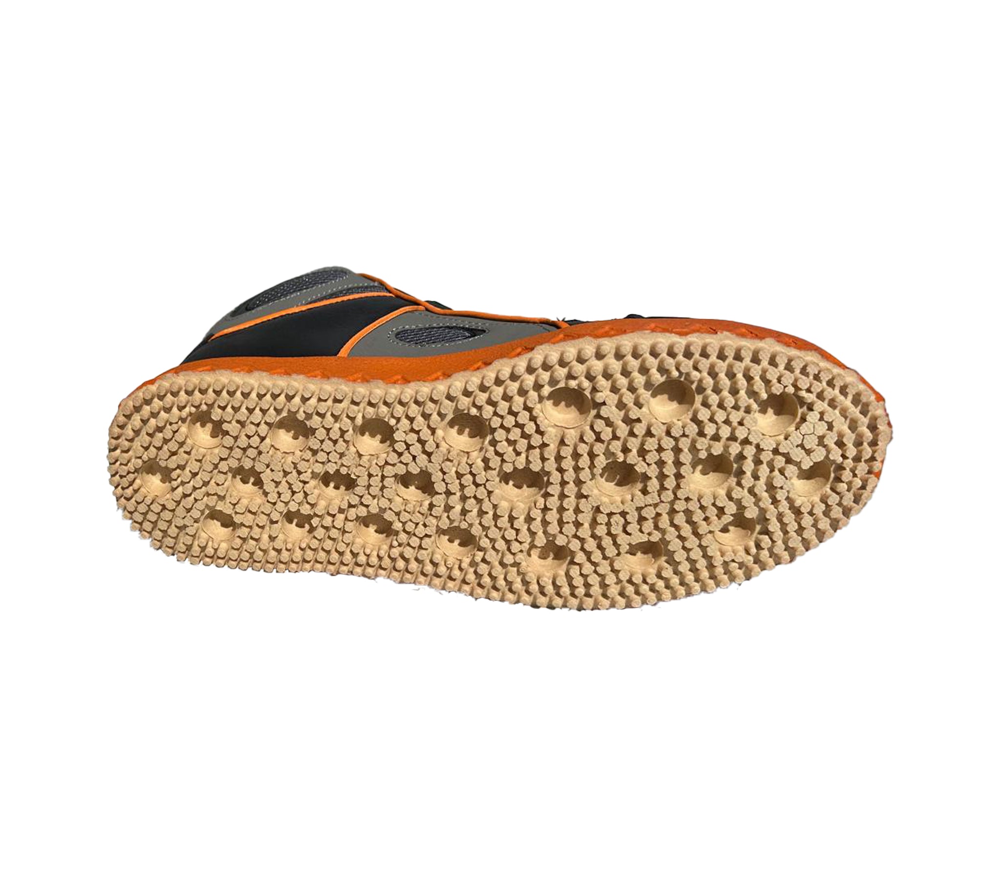 Acacia Grip-Inator Lightweight Black Unisex Broomball Shoes - Sole View