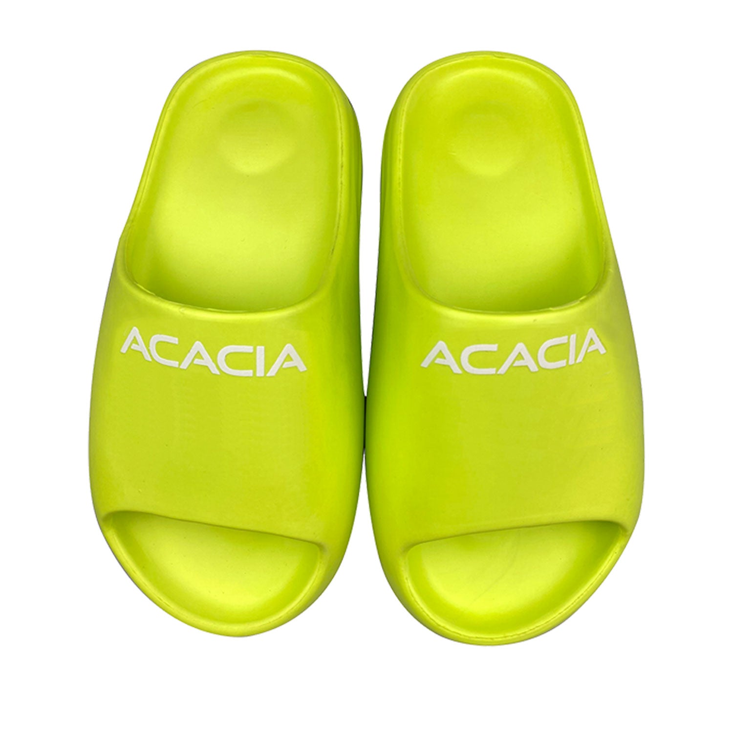 ACACIA PICKLEBALL APRÈS SLIDES LIME TOP VIEW