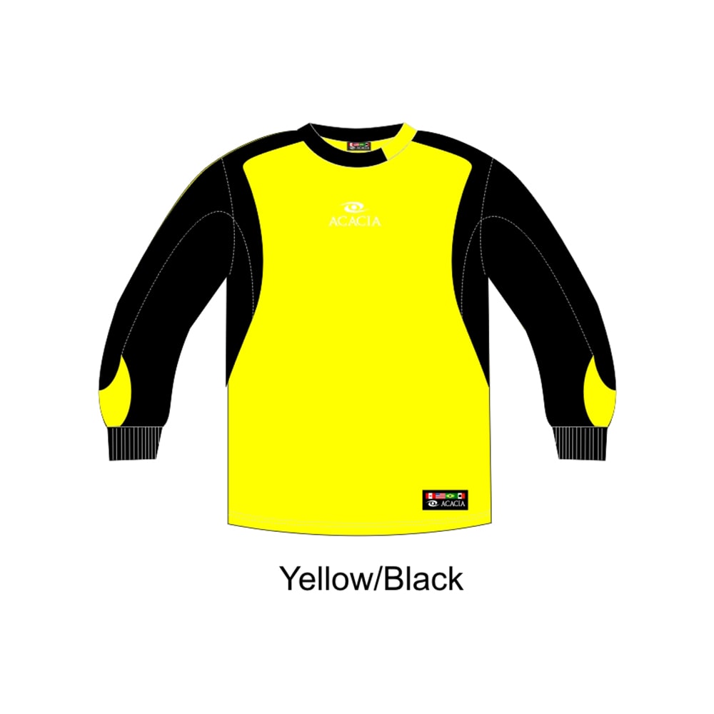 Acacia Elite (Yellow/Black) Goalkeeper Jersey with padded elbows