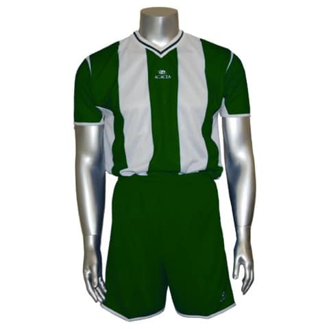 Fade-resistant polyester soccer set (Forest Green) for Canadian teams
