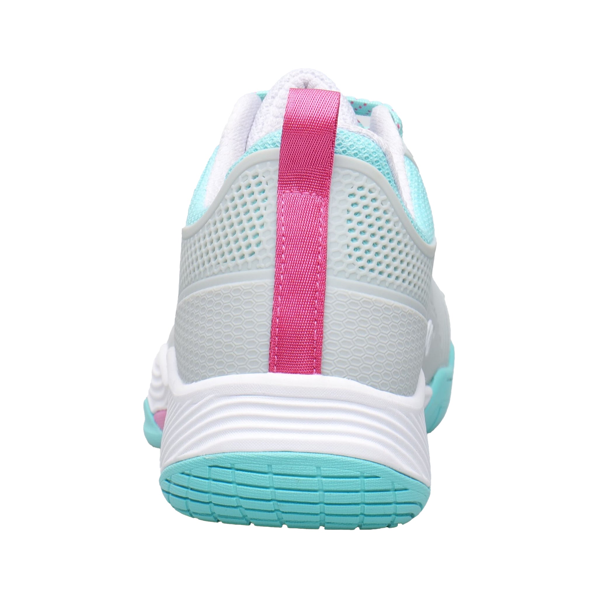 Back view of Acacia FreshShot Miami Unisex Pickleball Shoe with padded ankle and heel support