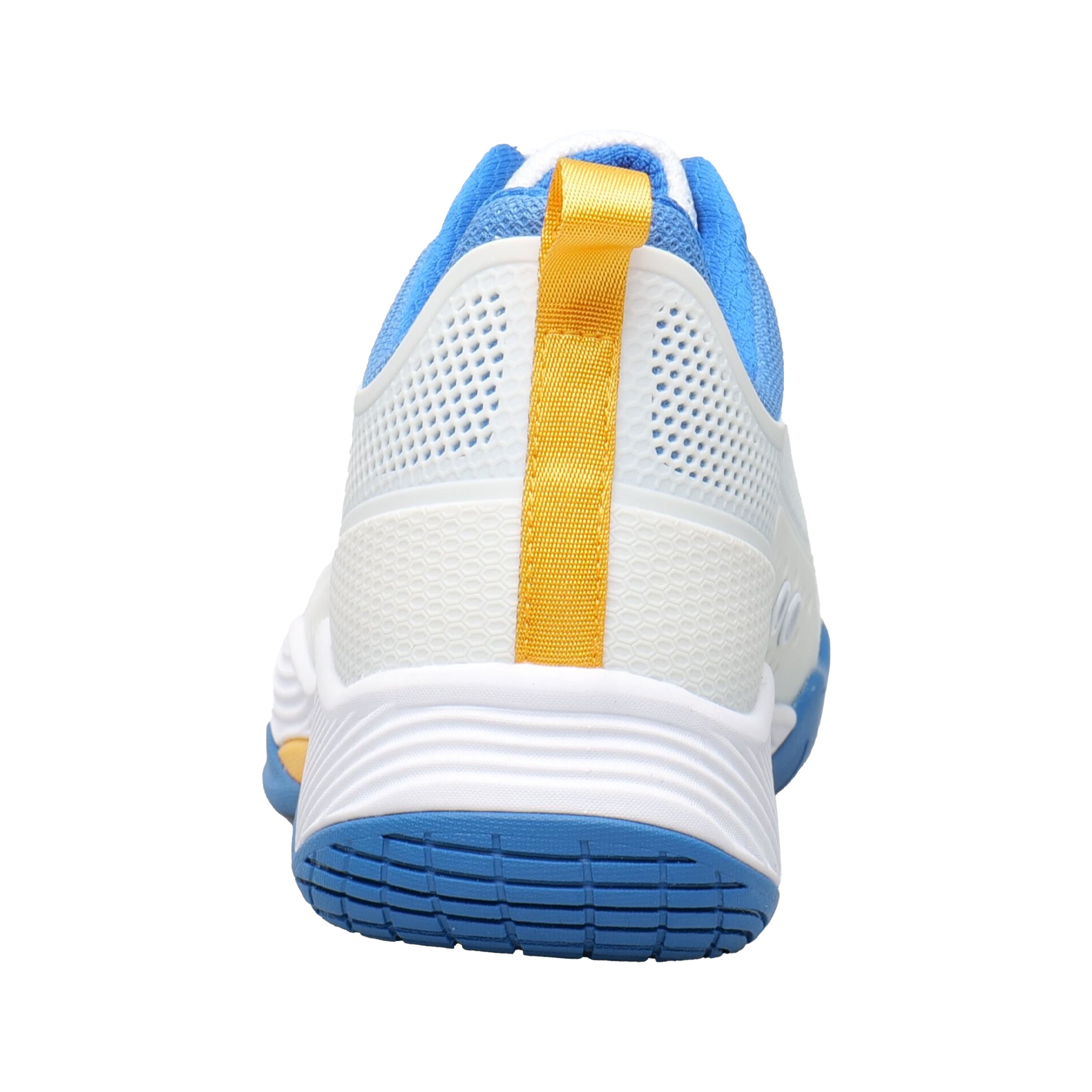Back view of Acacia FreshShot Santorini Unisex Pickleball Shoe with ankle padding and heel support