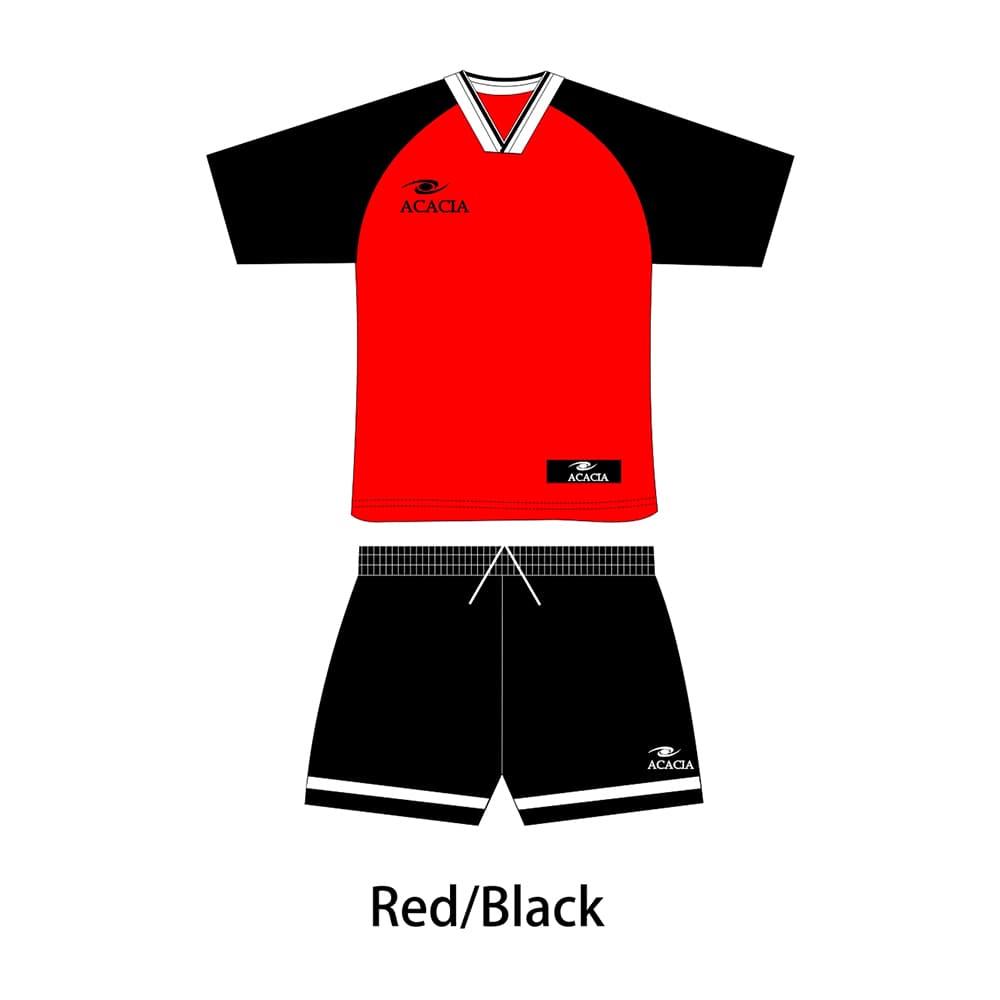 Canadian athlete wearing Acacia Metro moisture-wicking jersey Black and Red