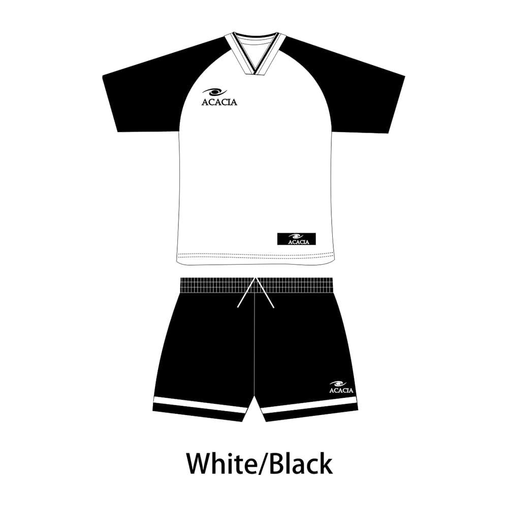 Acacia Black Metro Soccer Jersey with raglan sleeves and crew-neck