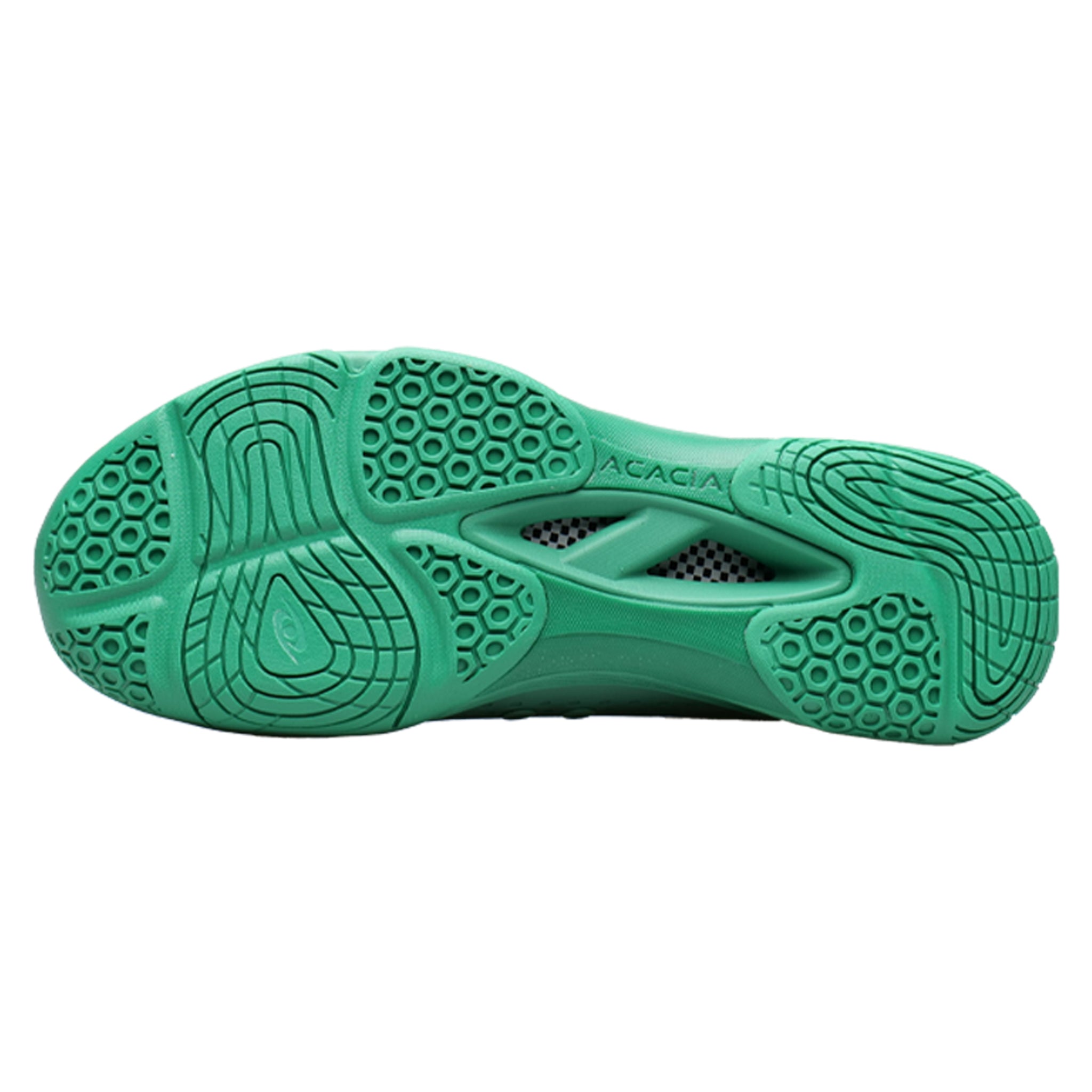 Bottom view of Acacia FreshShot Pickle Shoe with durable Cloud Gel outsole for grip