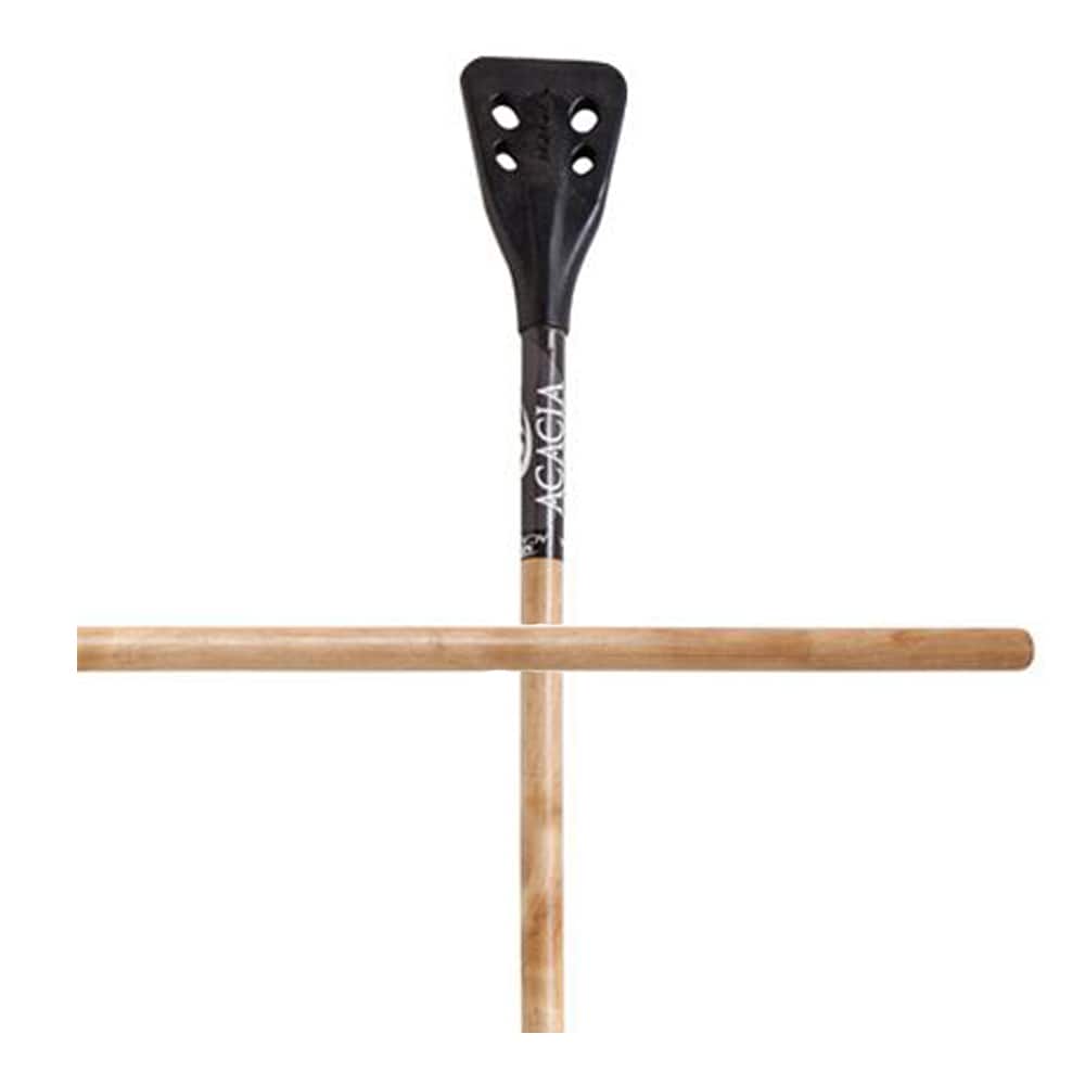Acacia Classic Broomball Stick, Wooden Shaft and Polymer Black Head