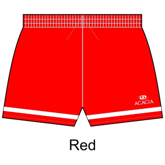 ACACIA DELUXE SOCCER SHORTS red