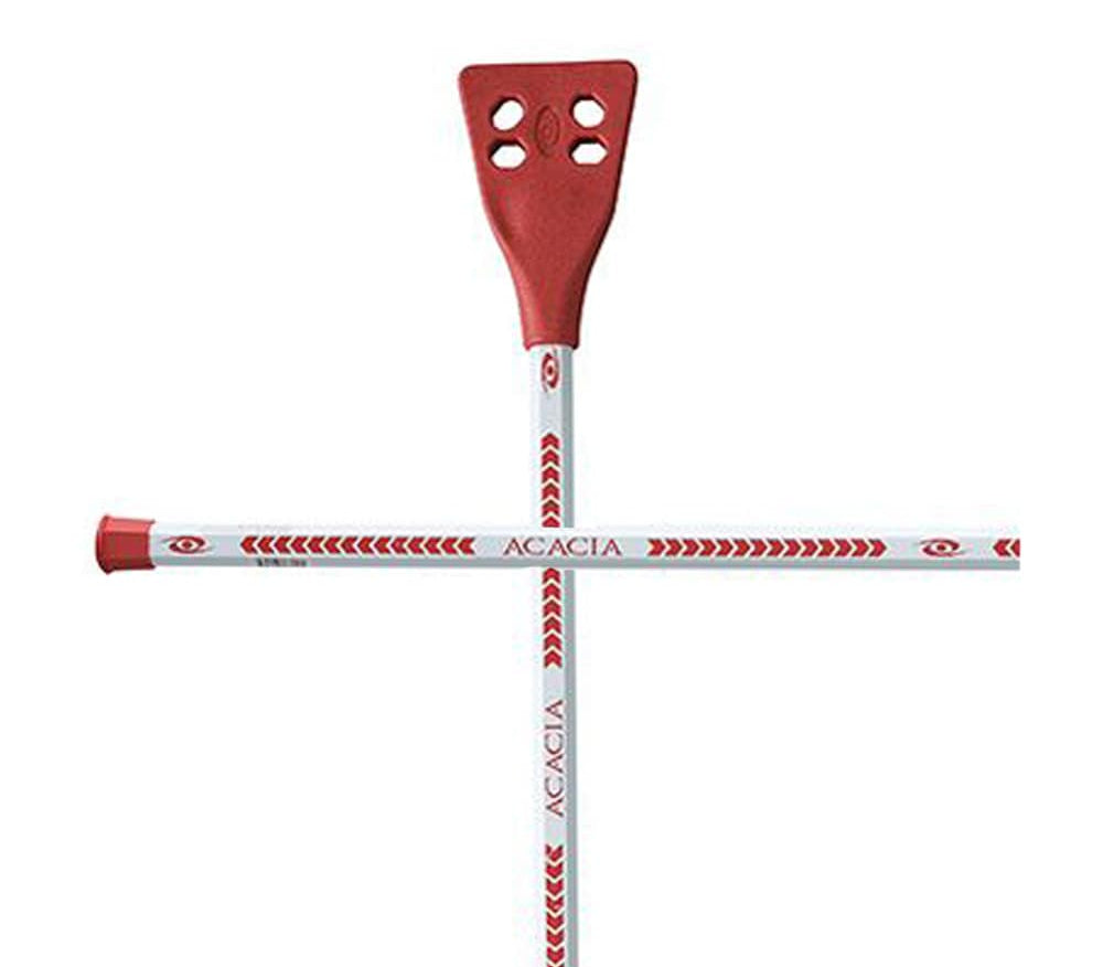Acacia Deluxe Broomball Stick (Red and White ) – Lightweight, Durable & High Performance -