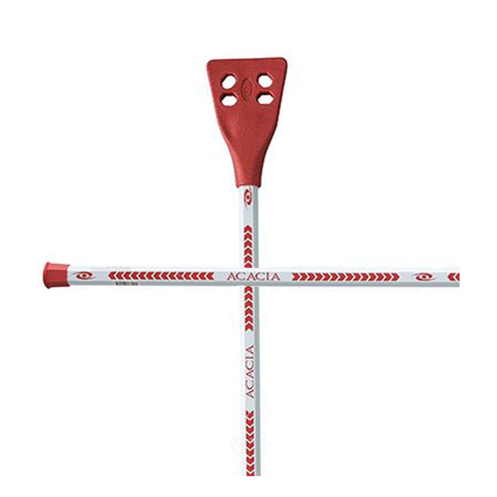Acacia Deluxe Broomball Stick (Red and White ) – Lightweight, Durable & High Performance -