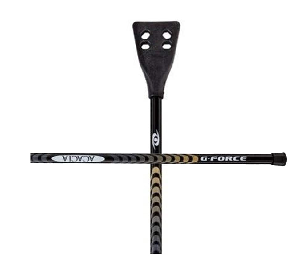 Acacia G-Force Broomball Stick with scandium aluminum titanium alloy shaft for strength and durability - 48 Black