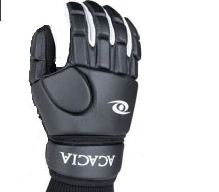 Acacia Impact Broomball Glove featuring suede leather palm and padded Napa leather back for maximum grip and protection