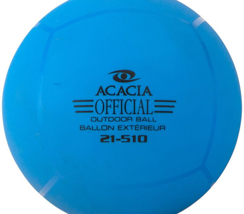 Shop Acacia Official Outdoor Broomball Ball Blue with cold-resistant rubber shell