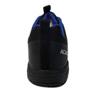 Back view of Acacia ProShot Black Unisex Pickleball Shoe with padded heel and ankle support
