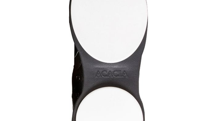 Acaciasports slider pods with Velcro on curling shoe sole