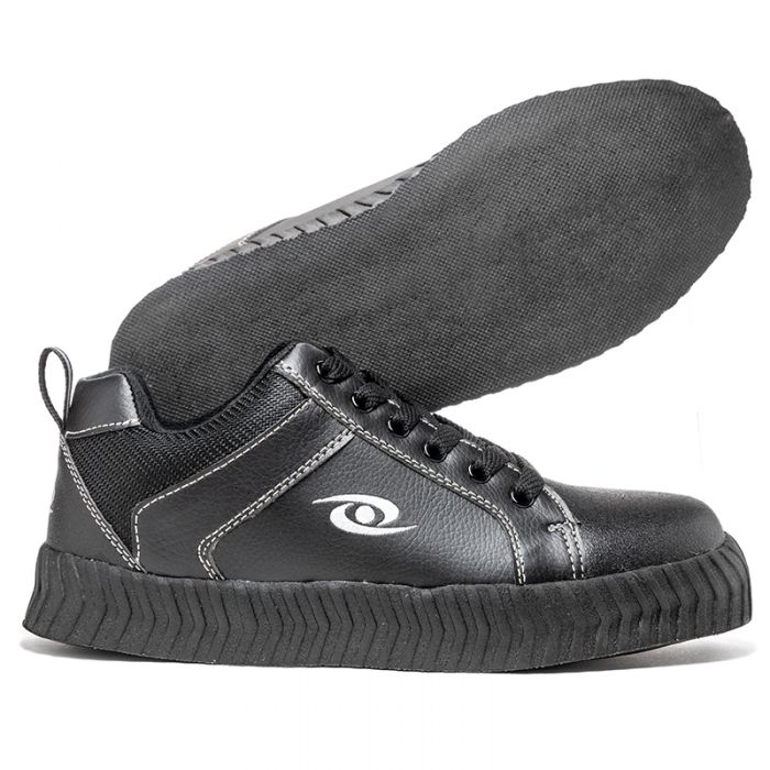 Acaciasports stick curling shoes with gel grip on ice rink