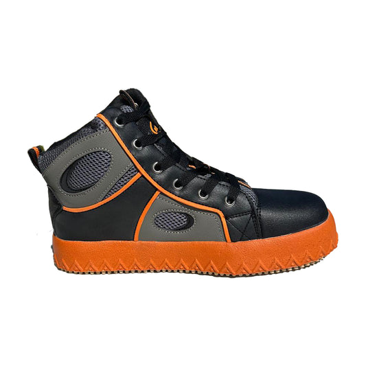 Acacia Grip-Inator Lightweight Black Unisex Broomball Shoes - Inner Side View