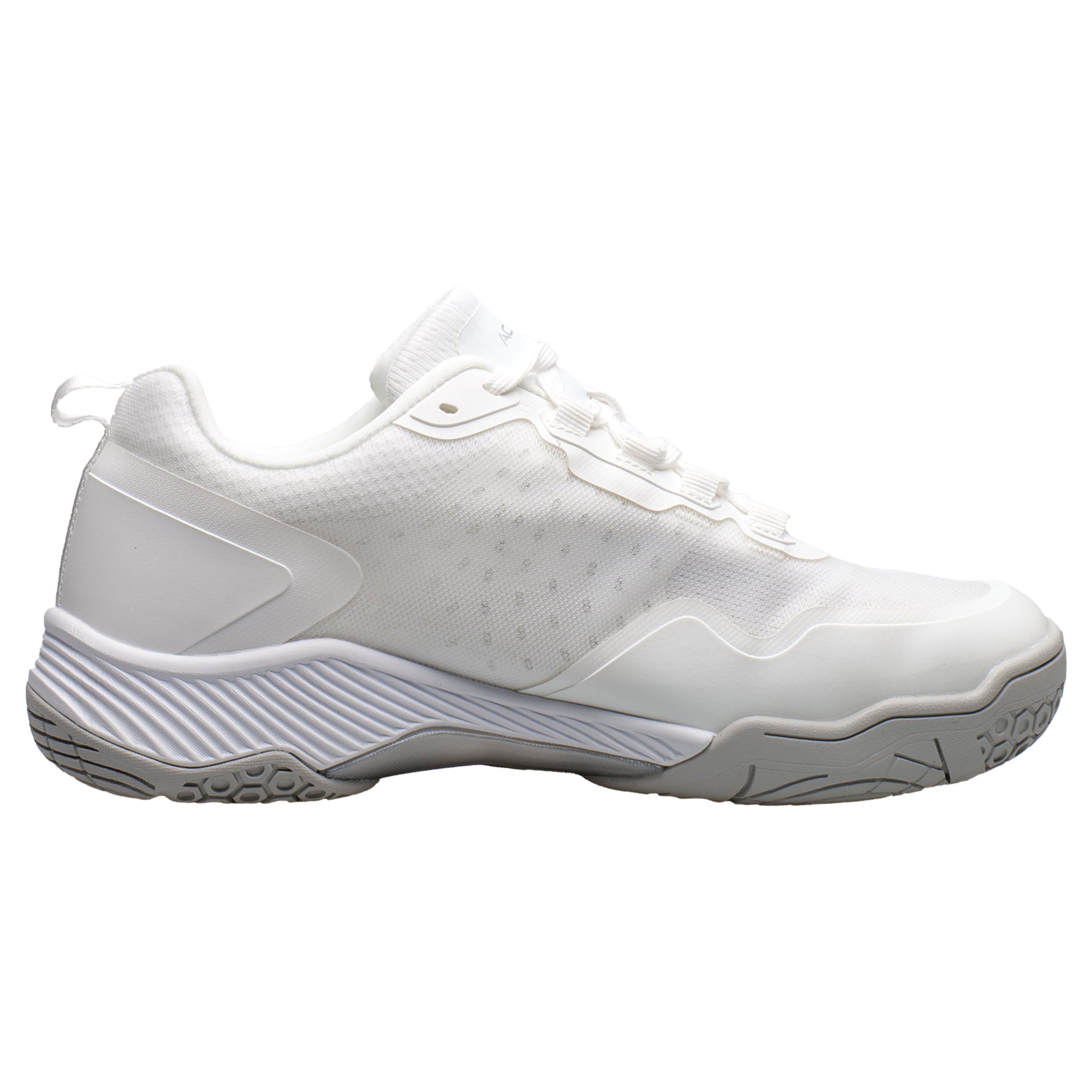 Right Side view of Acacia ClearShot Quicksilver Unisex Pickleball Shoe with Cloud Gel cushioning