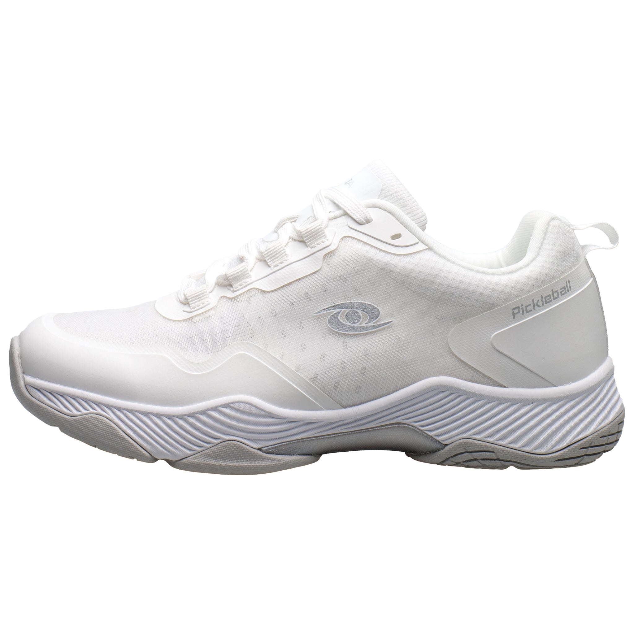 Left Side of Acacia ClearShot Quicksilver Shoe showing sleek unisex design and Cloud Gel support