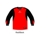 Acaciasports Elite Goalkeeper Red/ Black Jersey Red Black with padded elbows on goal