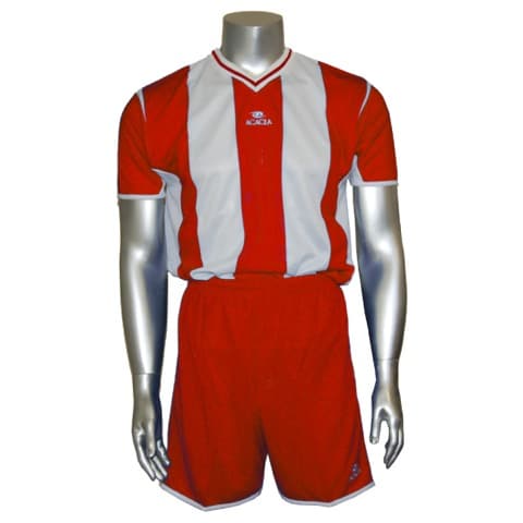 Acacia Europa Soccer Jersey Set (Red) with mesh panels and shorts 