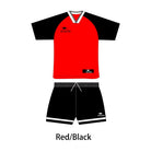 Canadian athlete wearing Acacia Metro moisture-wicking jersey Black and Red