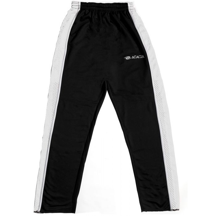 Acacia Bullet Pants are Designed for Broomball and Sponge Hockey Black with White Stipe