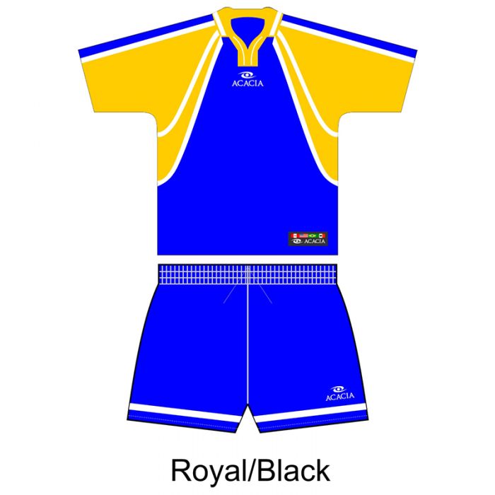 Pro-quality soccer jersey (Royal/Black) for Canadian teams and leagues